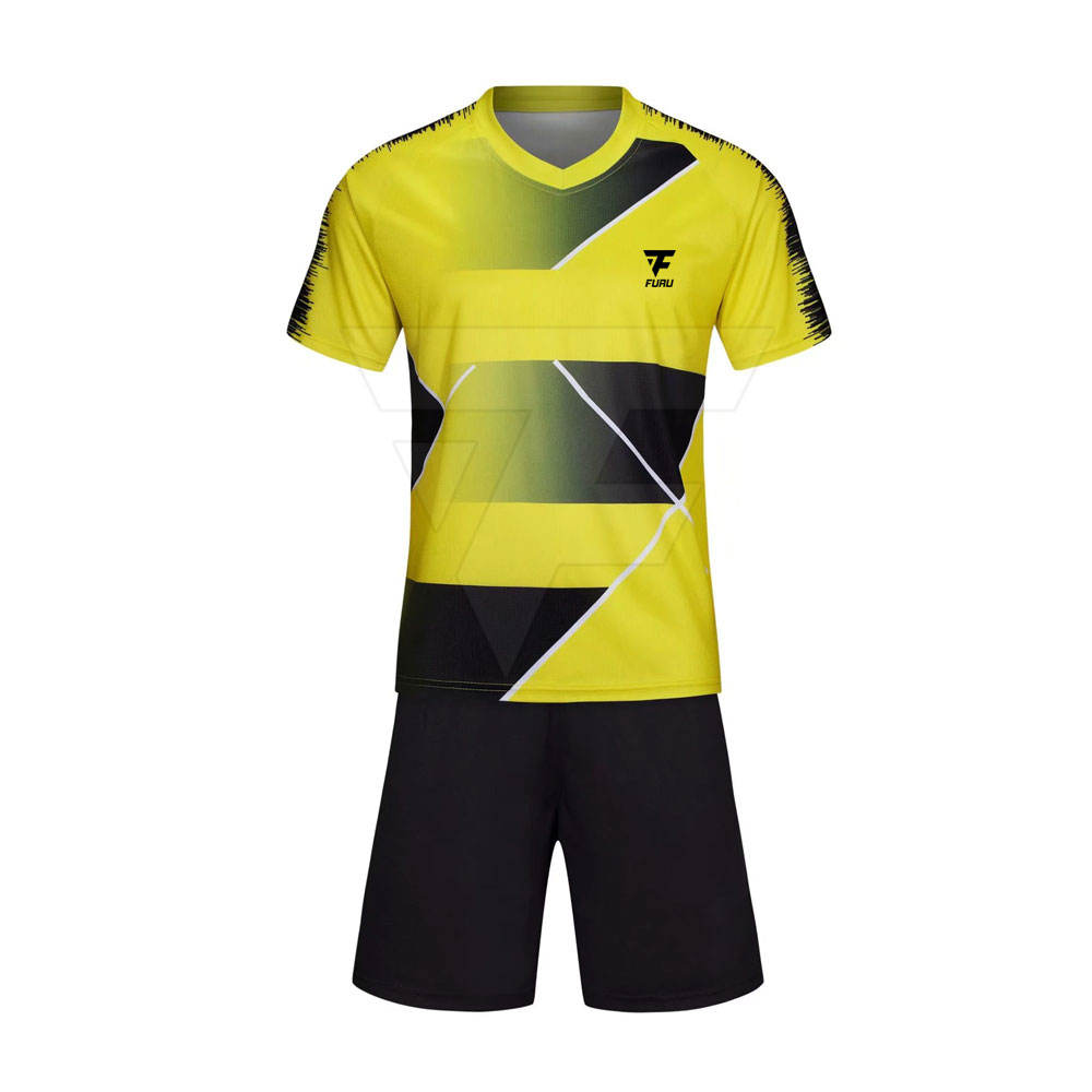 New Custom Design Soccer Uniform 100% Polyester Soccer Jersey Uniform Set For Adults Low Price Soccer Uniform